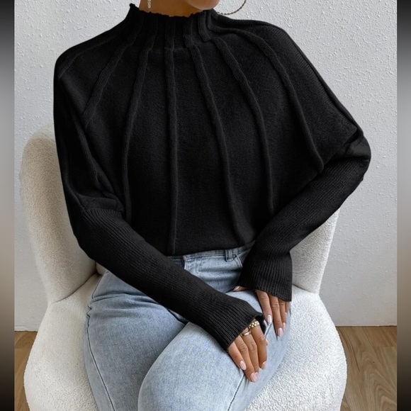 Batwing Sleeves Cozy Overisized Pullover Sweater